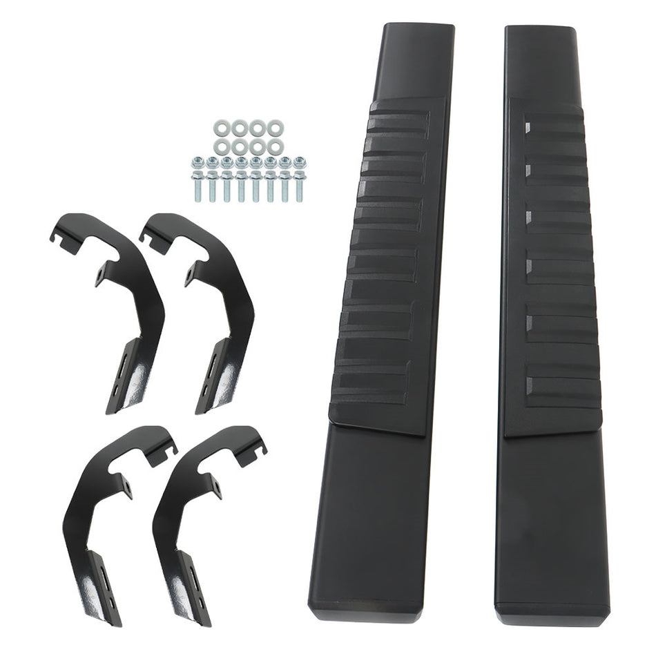 Labwork 6" Running Board Nerf Bar Side Step For Silverado Regular Cab 19-24 BLK