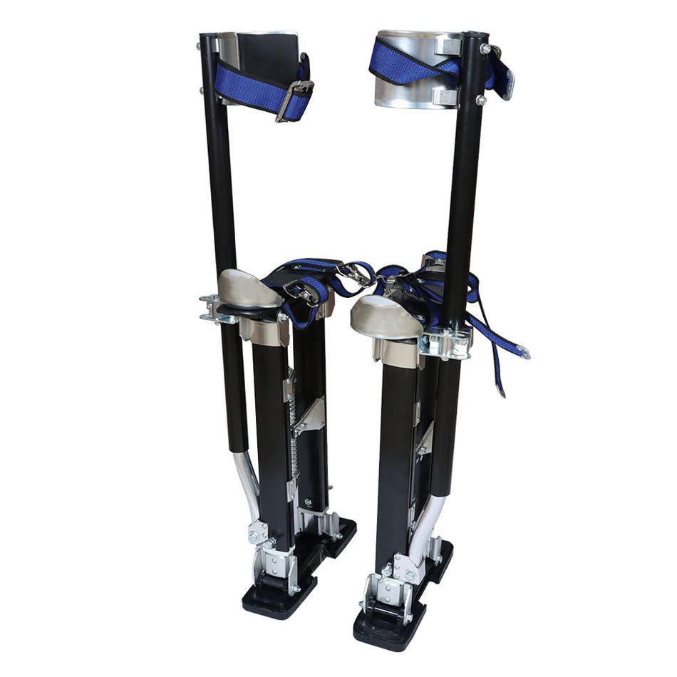 Adjustable 18" - 30" Aluminum Alloy Stilt For Taping Painting Walking Tool Black