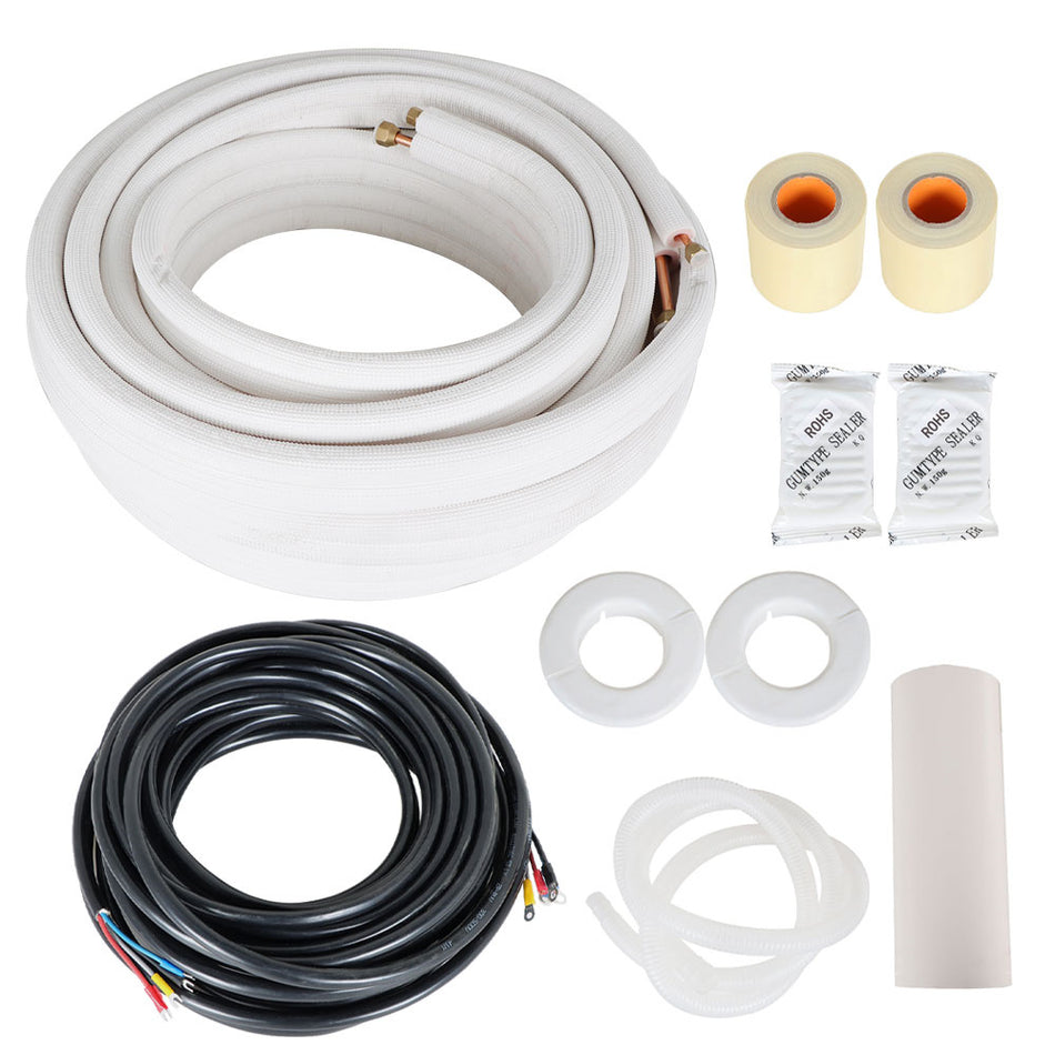 High Quality 50Ft 1/4In-3/8In Dia. Install Kit For Mini Split Heat Pump Systems