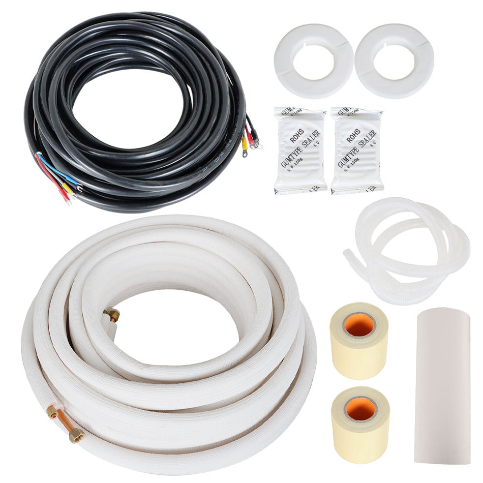 1/4In - 1/2In Dia. 50 Feet Install Kit Fits For Mini Split Heat Pump Systems