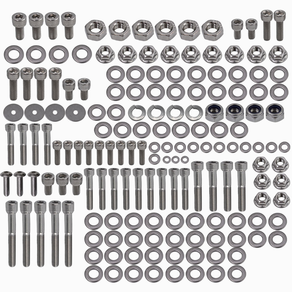 667 PIECE STAINLESS STEEL ATV BOLT SCREW KIT SET For YAMAHA YFZ350 BANSHEE