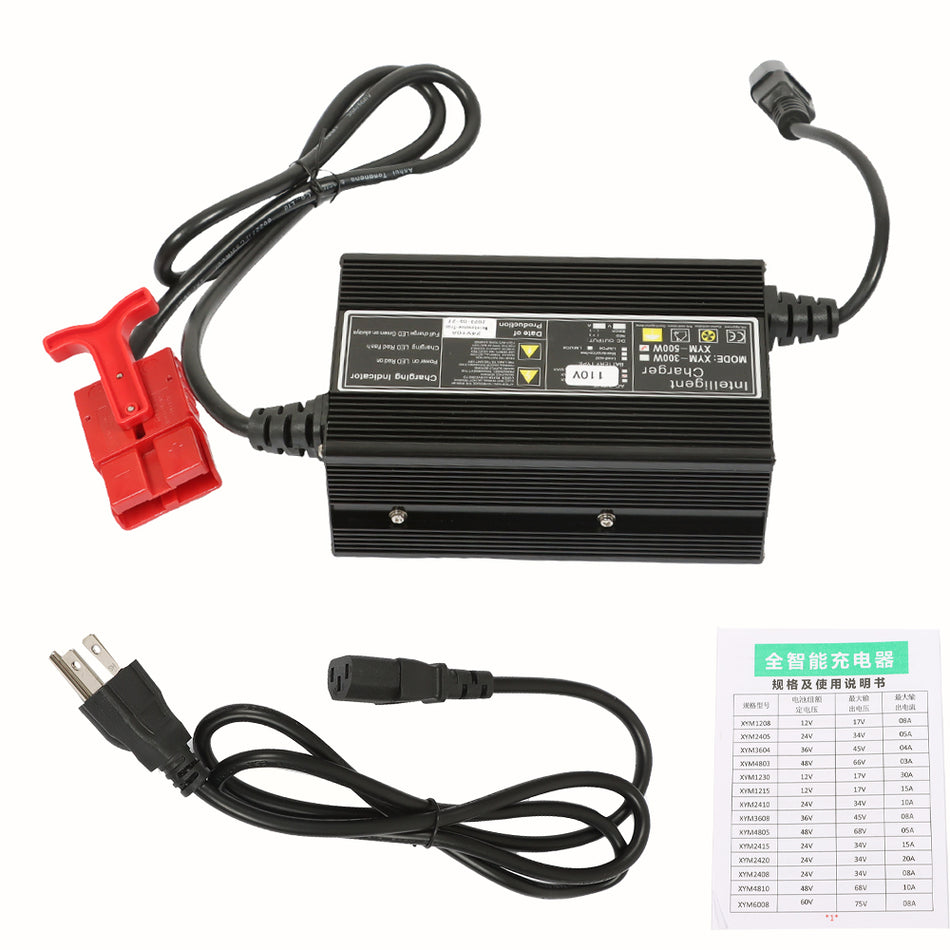 Floor Scrubber Pallet Jack Battery Charger 24V with SB120 120A RED Connector