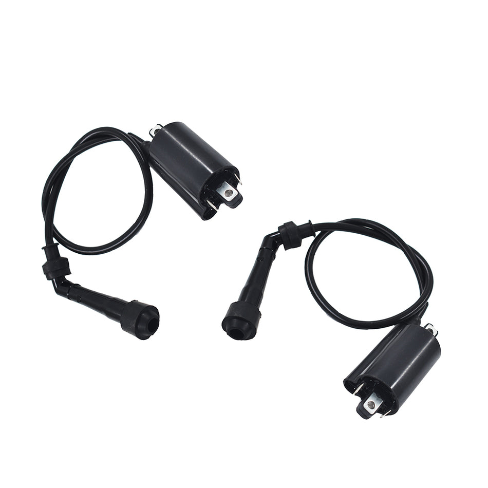 Fit For Kawasaki EX500 Ninja 500 500R 1987-2009 Set of 2 Ignition Coils