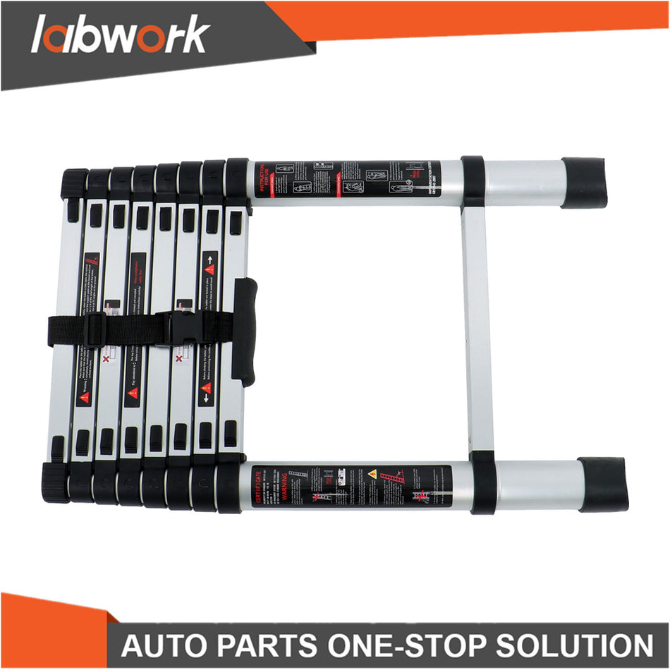 Labwork 6.6 / 8.5FT Extension Ladders Lightweight Collapsible Ladders Aluminum