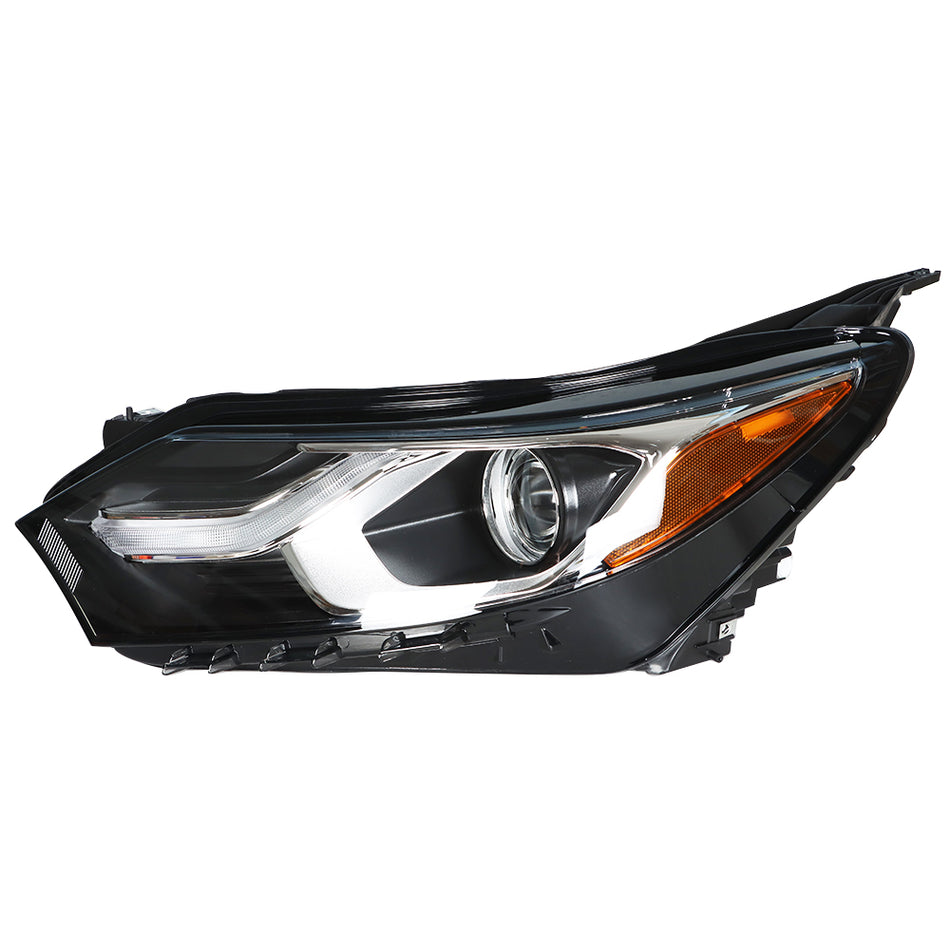Labwork Left Headlight For Chevrolet Equinox 2018 2019 Halogen Black Clear Lens