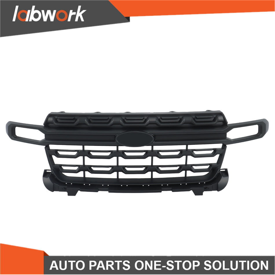 Labwork Front Bumper Grille Grill Matte Black For 2022 2023 2024 Ford Maverick