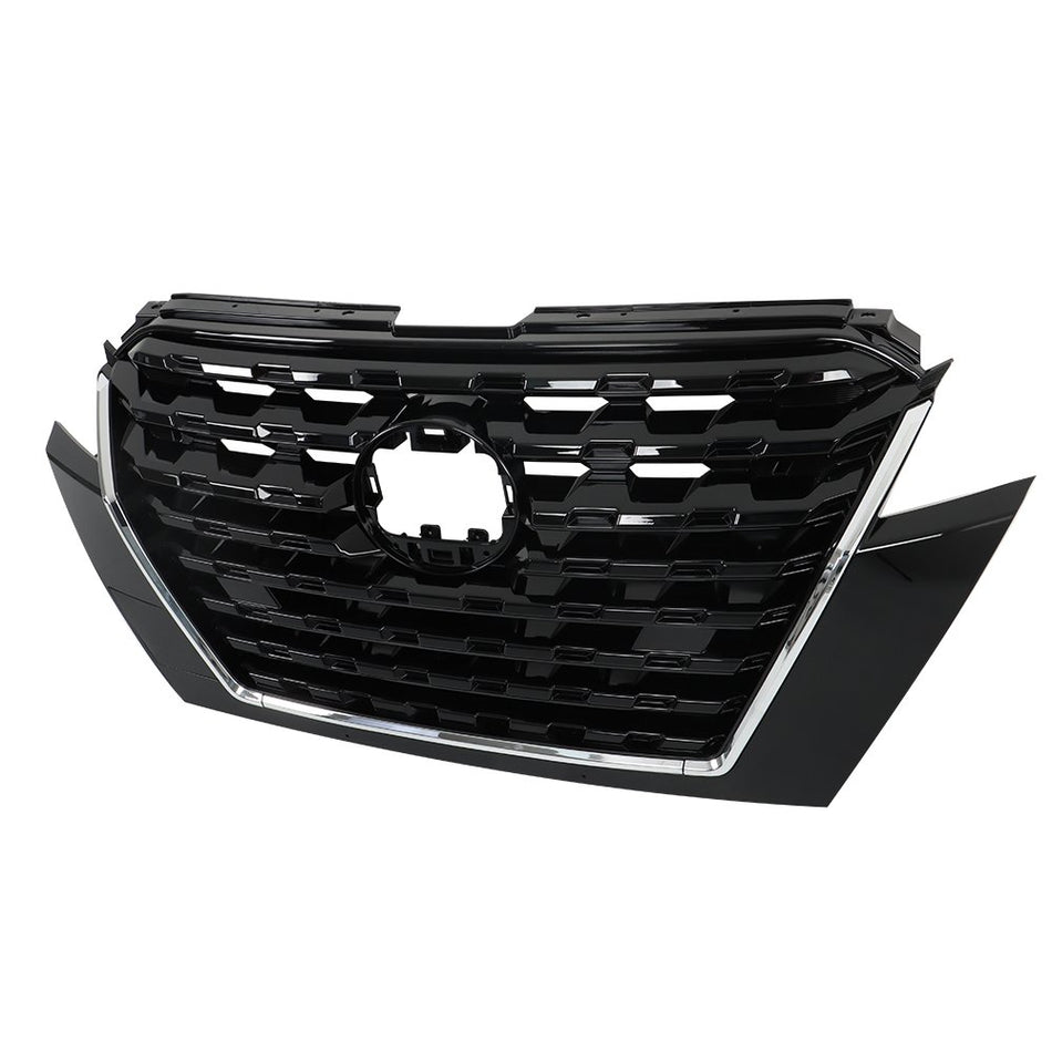 Labwork Front Bumper Upper Grille Assembly Plastic For Nissan Kicks 2021-2023