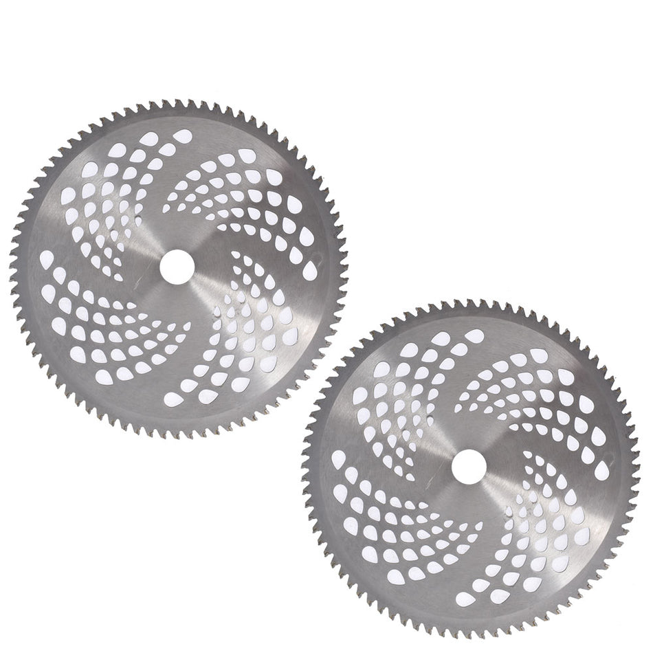 2 Pack Replace For Cutter Trimmer Weed Eater Carbide Tip Brush Blades 80T x 10"