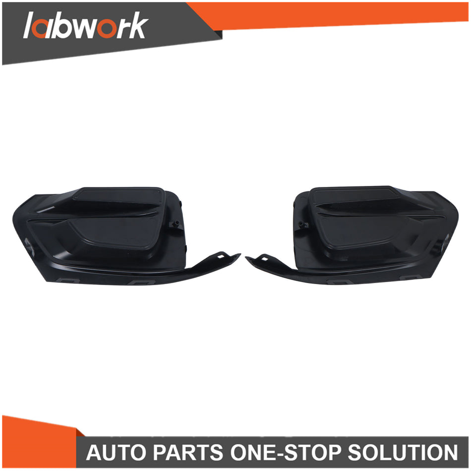 Labwork Fog Light Cover Fit For 2018-2021 Chevrolet Traverse L/LS Textured-Black