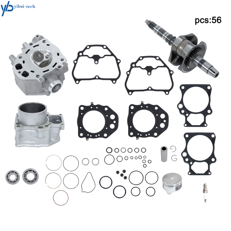 Cylinder Rebuild Kit+Cylinder Head+Crankshaft+Bearing For Honda TRX420 2009-2024
