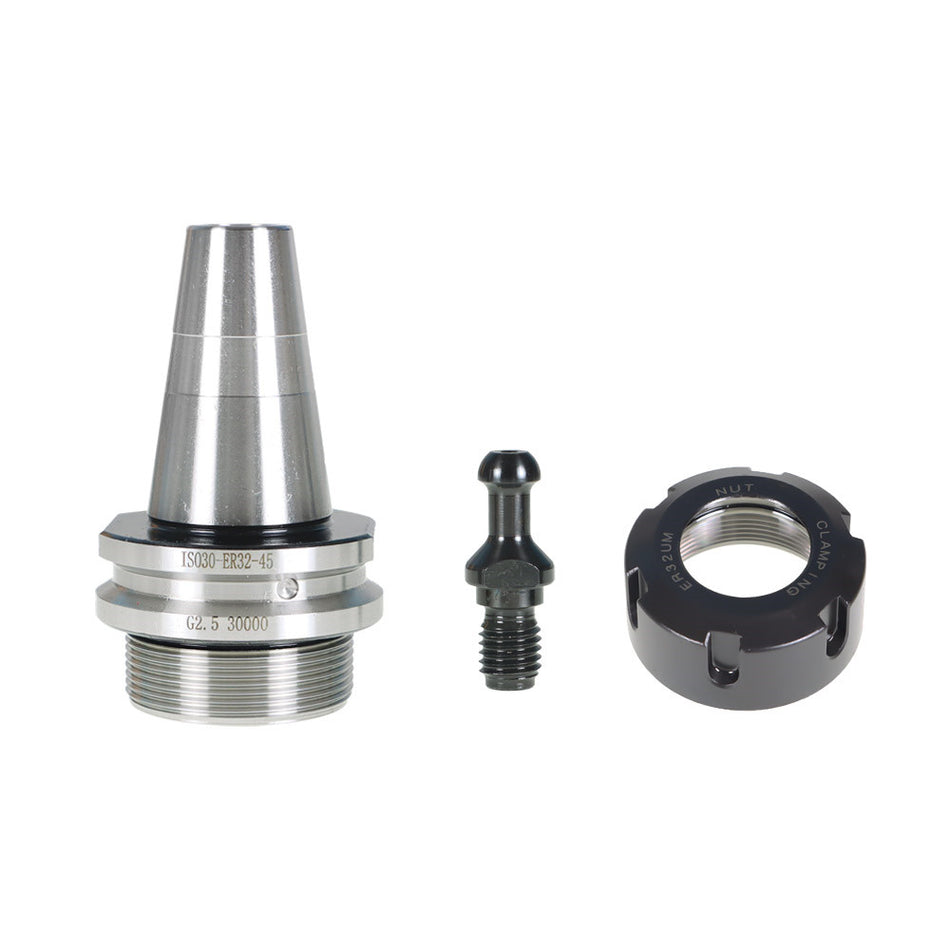 ISO30 ER32-45L Balance Collet Chuck G2.5 30000RPM CNC Tool Holder Lathe