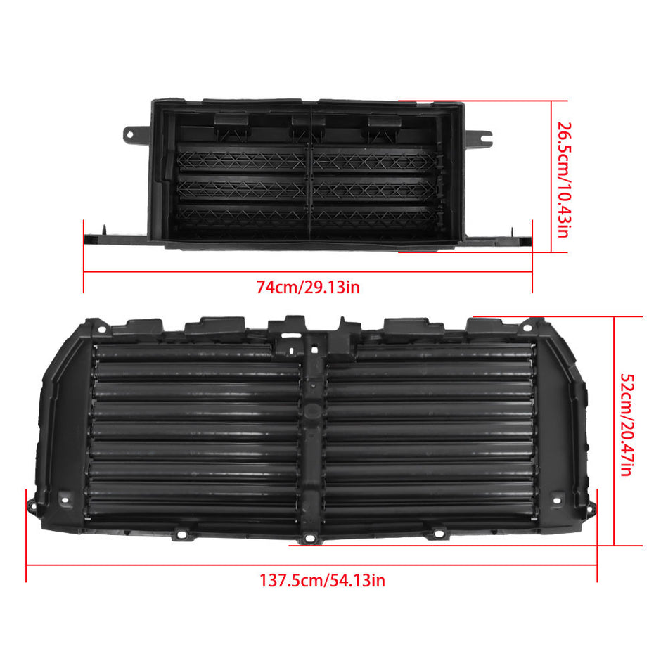 Labwork Radiator Grille Air Shutter Control Upper&Lower For 2015-2017 Ford F-150