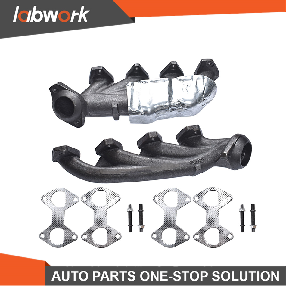 Labwork Left & Right Exhaust Manifold Kit For Ford Expedition F-150 Truck 5.4L