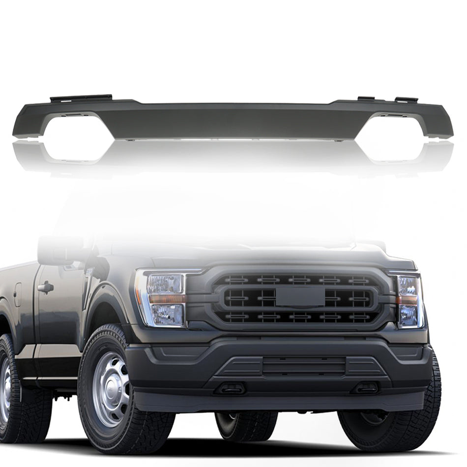 Labwork Front Bumper Lower Molding Trim Valance Matte Black For Ford F150 21-23