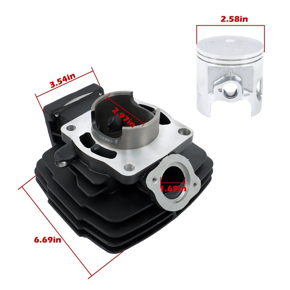 Cylinder Piston Gasket Top End Rebuild Kit STD For 79-81Yamaha DT175 MX175 new