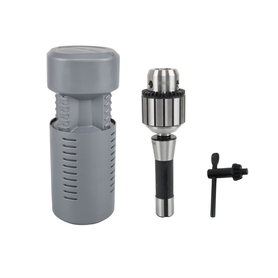 With R8 Shank Precision Integrated & Chuck Jaw Tightening Key 5/8" Drill Chuck