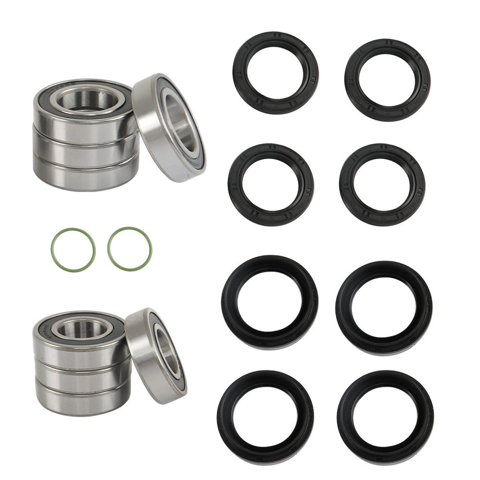 For Yamaha Rhino 450 660 700 Front Rear Wheel Bearings Seals Kits 2005-2013