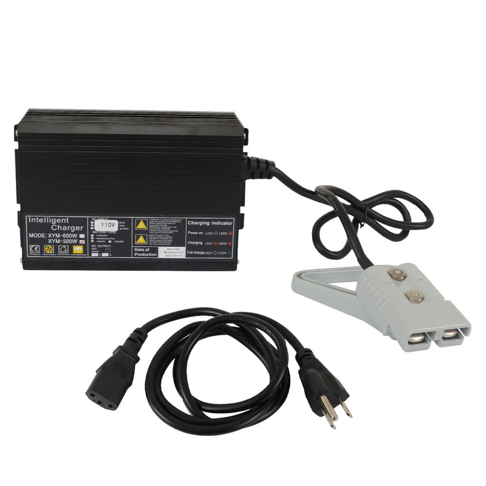 For Pallet Jack Battery Charger w/ 175A Rating SB175 Connector24V Floor Scrubber