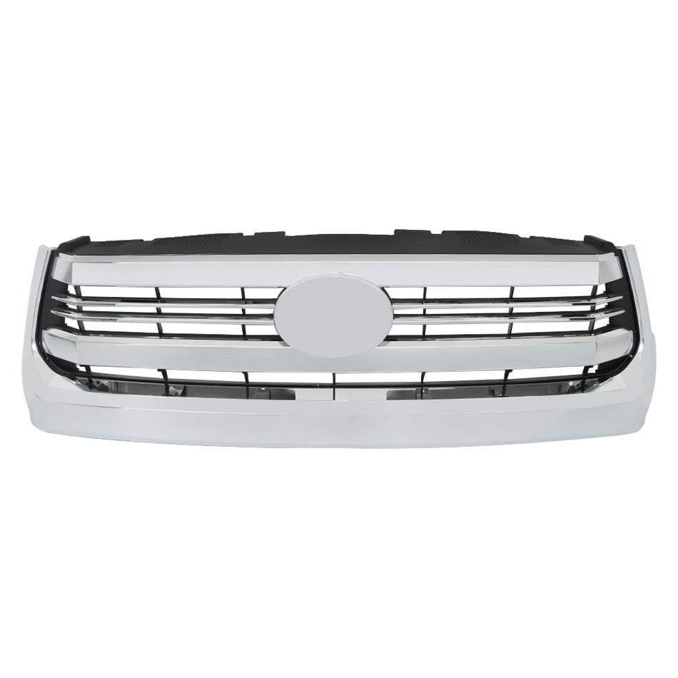 Labwork Front Bumper Grille Assembly For Toyota Tundra 2014-2021 Plastic Chrome