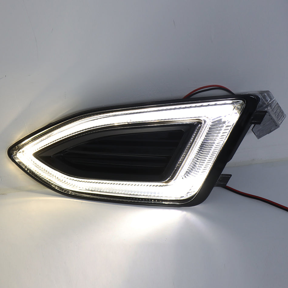 Labwork Left Side For Ford Edge 2015-2018 LED DRL Bumper Fog Light Driving Lamp