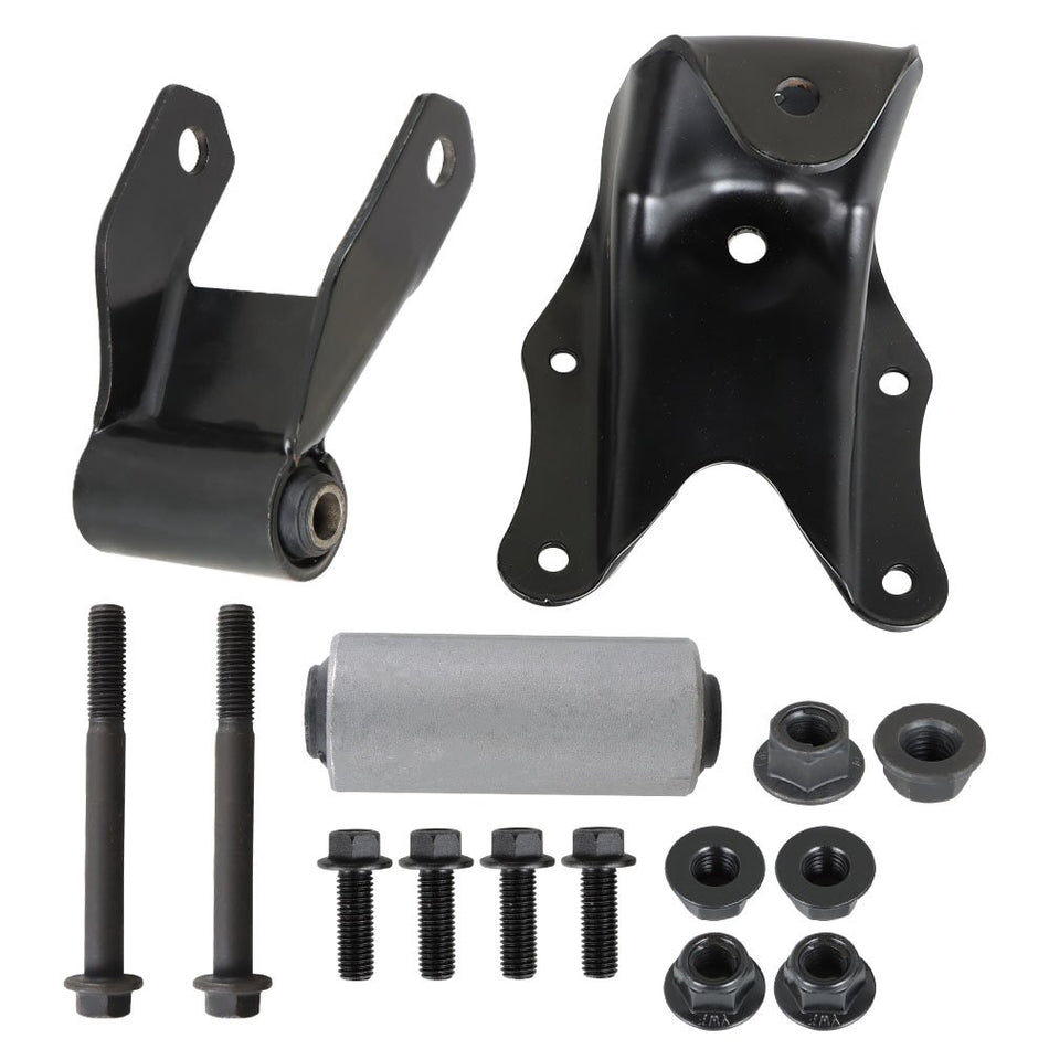 Labwork Rear Leaf Spring Shackle Bracket Hanger Kit For 1980- 96 Ford F150 F250