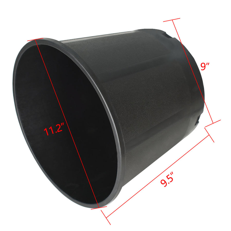 Plant Flower Nursery Pot 3 Gallon Pure Black 10Pcs Chunky Thermoformed Container