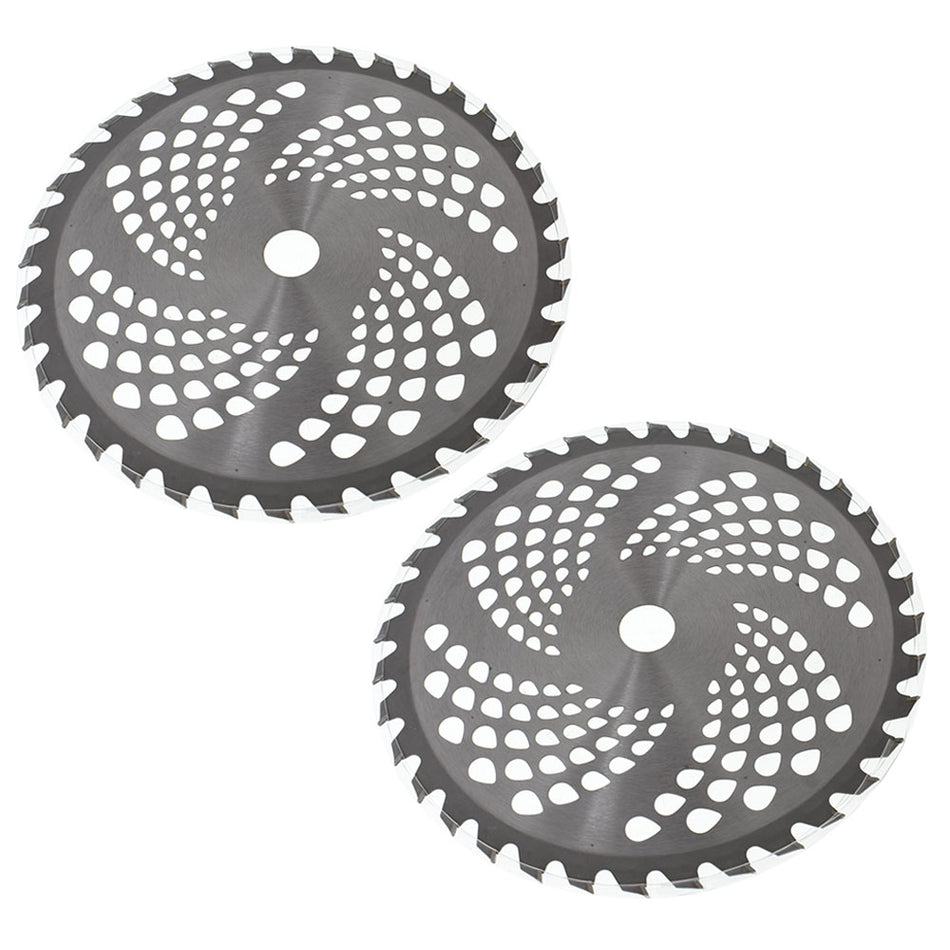 2 Pack 9" x 36T Carbide Tip Brush Blades Suitable For Cutter Trimmer Weed Eater