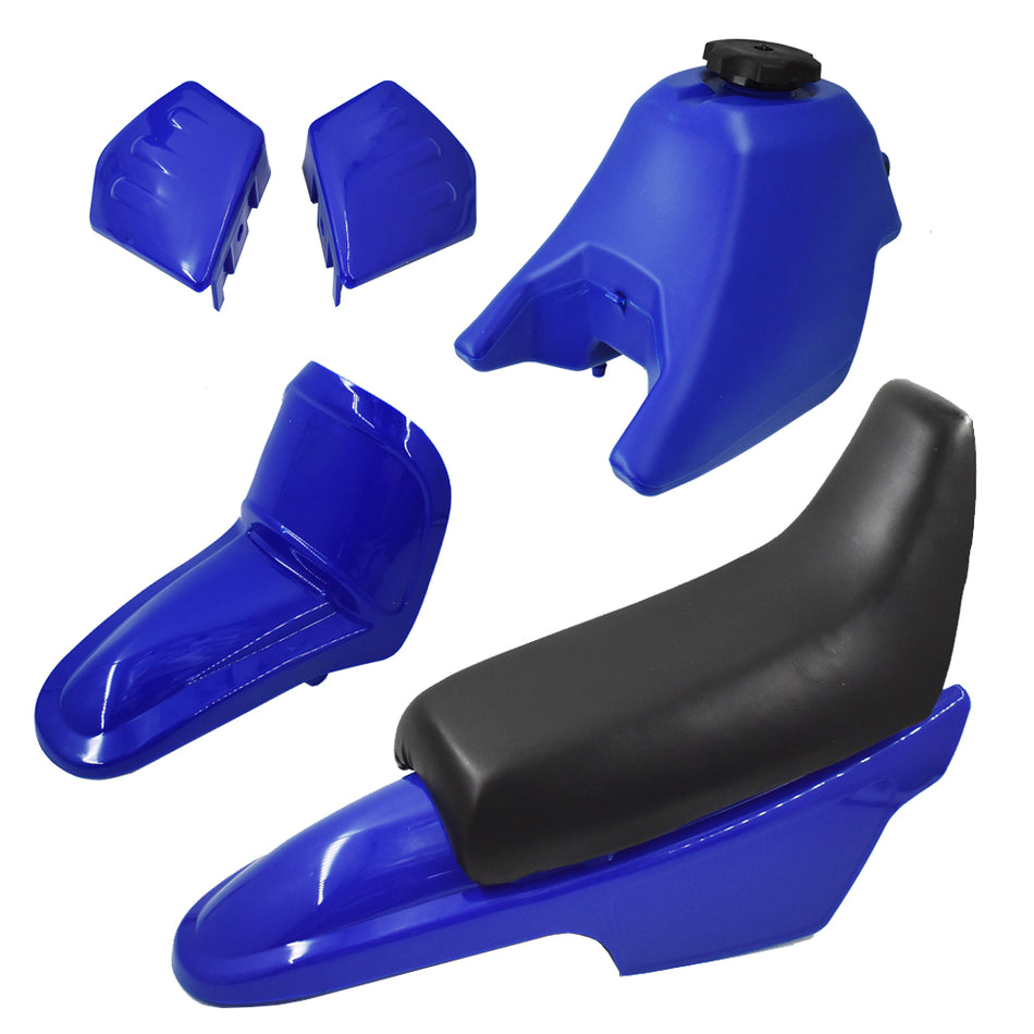 NEW For Yamaha PW50 PY50 Blue Plastic Fender Body Cover Seat Gas Tank Kit