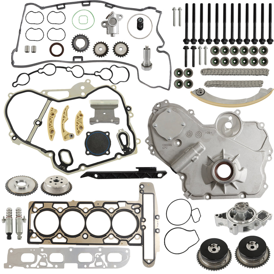 Labwork Timing Chain Kit VCT Selenoid Actuator Gear Oil Pump For Chevy HHR 09-11