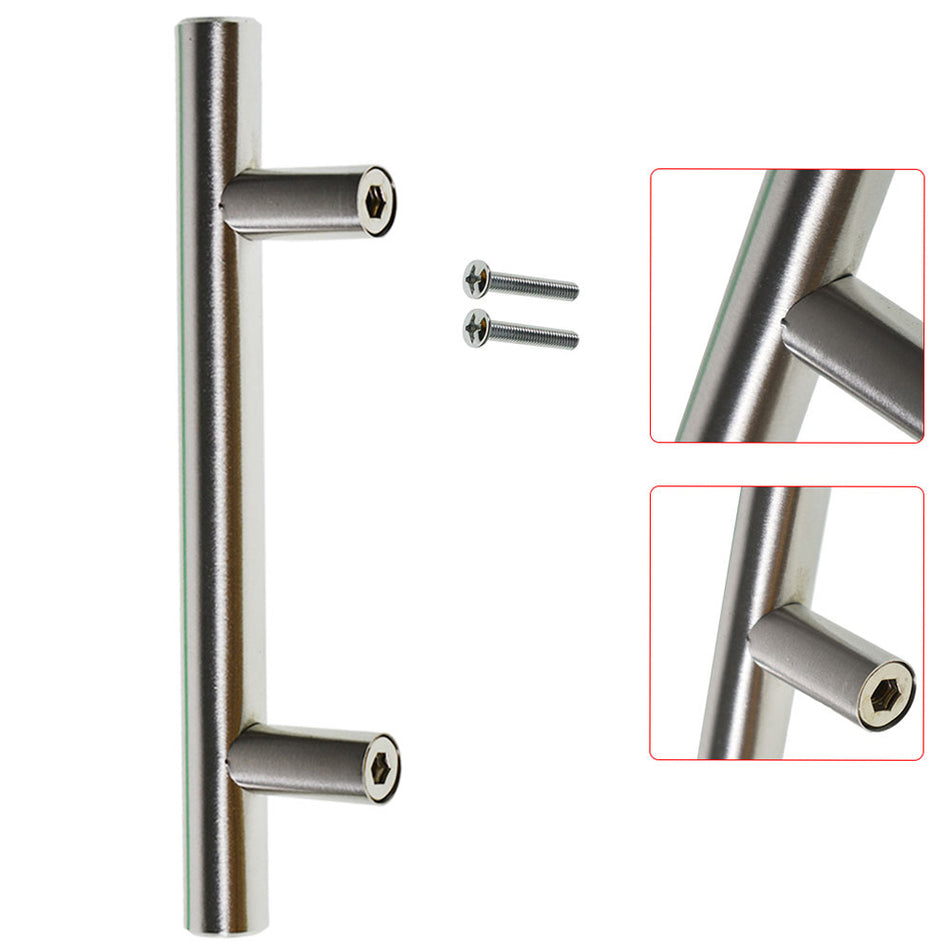 50Pcs T Bar Bamboo Shape Pulls Handle Kitchen Cabinet Wardrobe Drawer Knobs