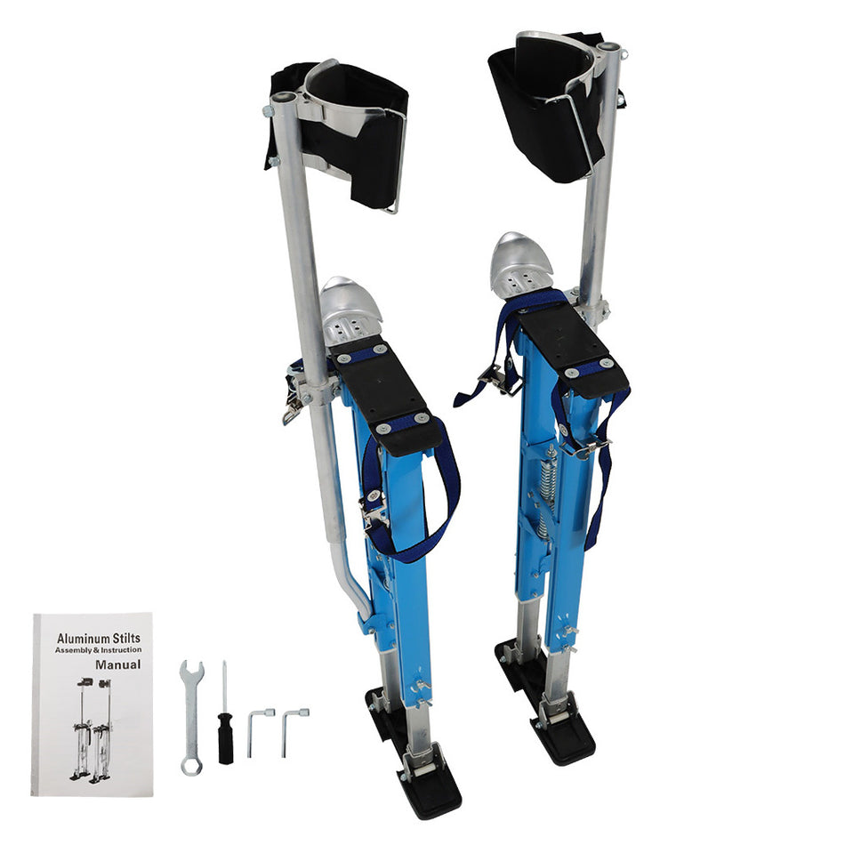 Adjustable Drywall Stilts 36" - 48" Painters Walking Taping Finishing Tools Blue