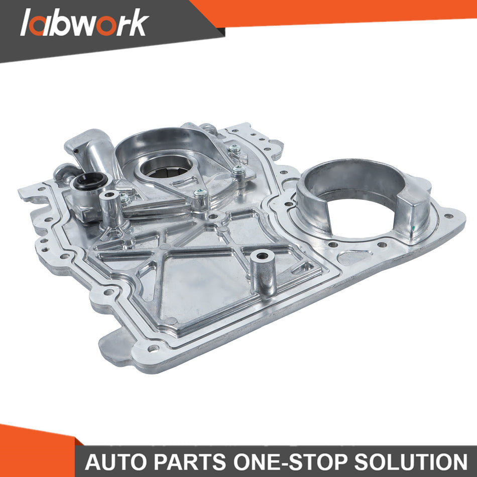 Labwork Engine Timing Chain Cover w/ Oil Pump for Trailblazer GMC Envoy Isuzu