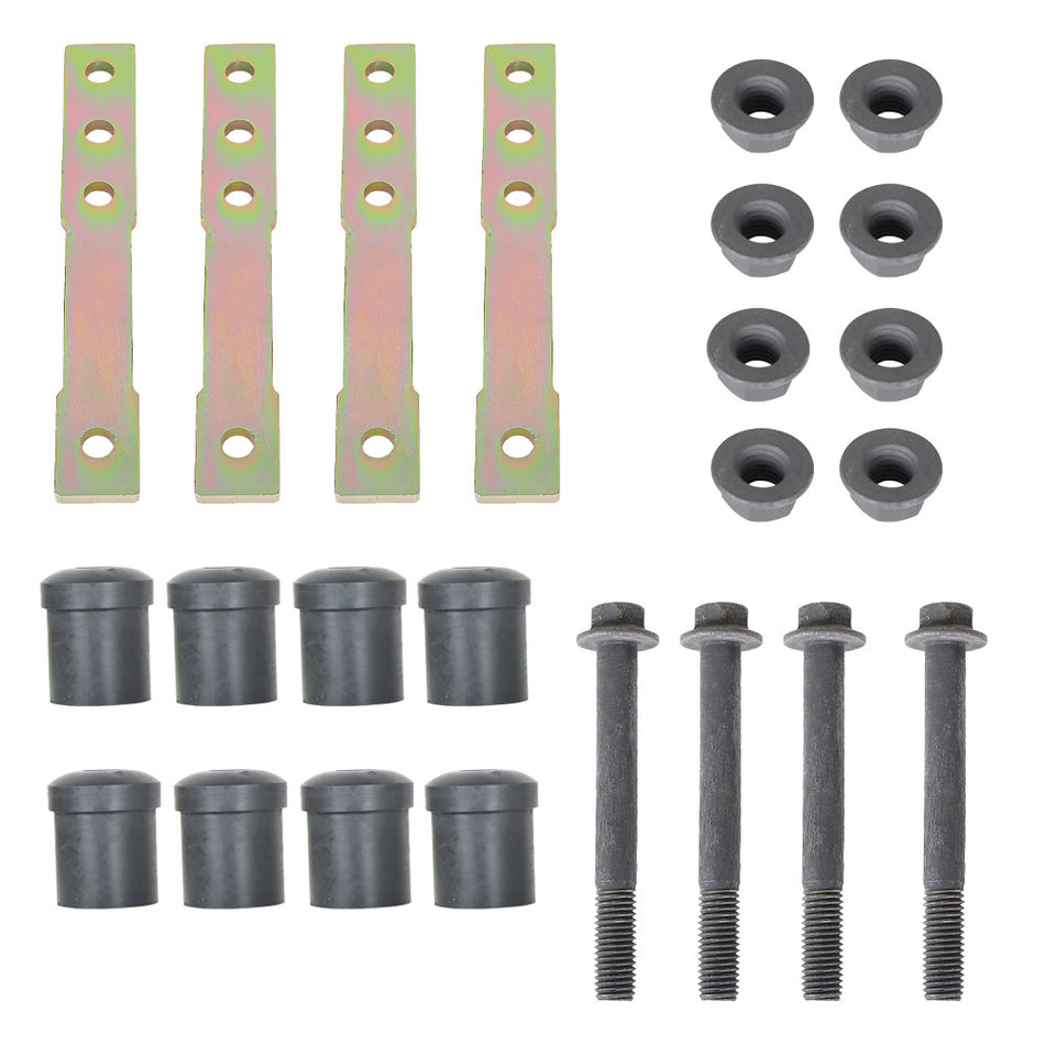 Labwork 1"-4" Adjustable Rear Shackle Lift Kit 1965-1973 For Ford Mustang Falcon