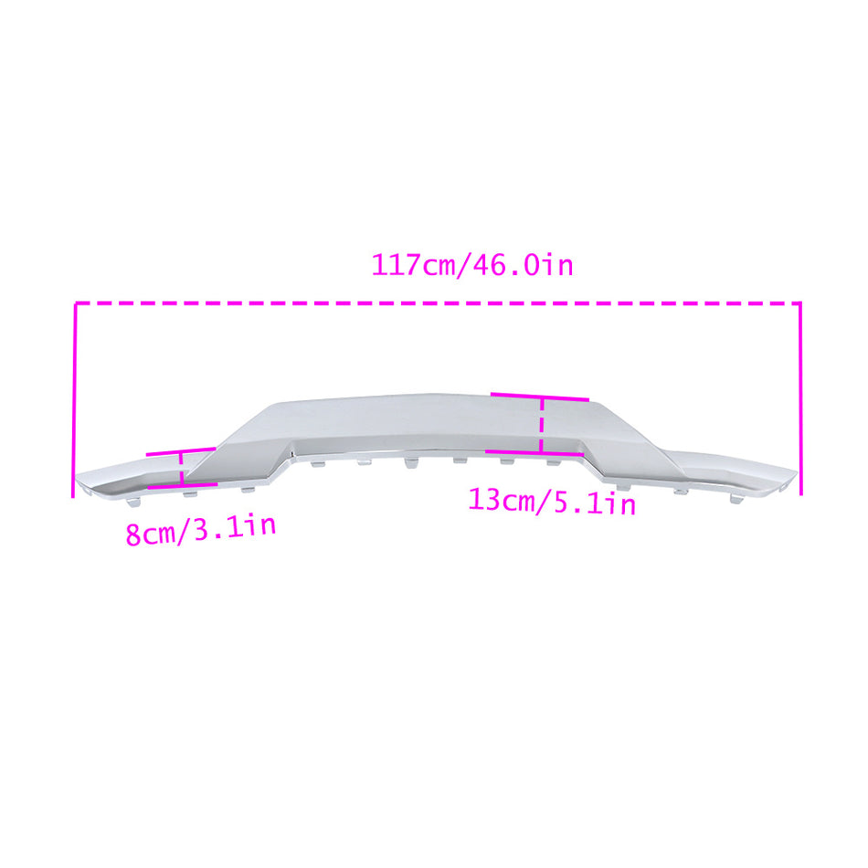 Labwork Front Chrome Skid Plate Bumper Molding For 2016 2017 2018 Silverado 1500