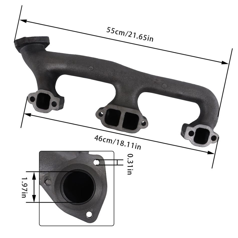 Labwork Right Exhaust Manifold w/ Gasket For Chevy Tahoe GMC C K 1500 Yukon 5.7L
