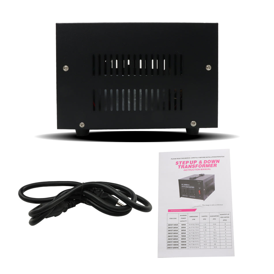 1500W Voltage Converter Transformer 220V to 110V 110V to 220V Step Up/ Down USA