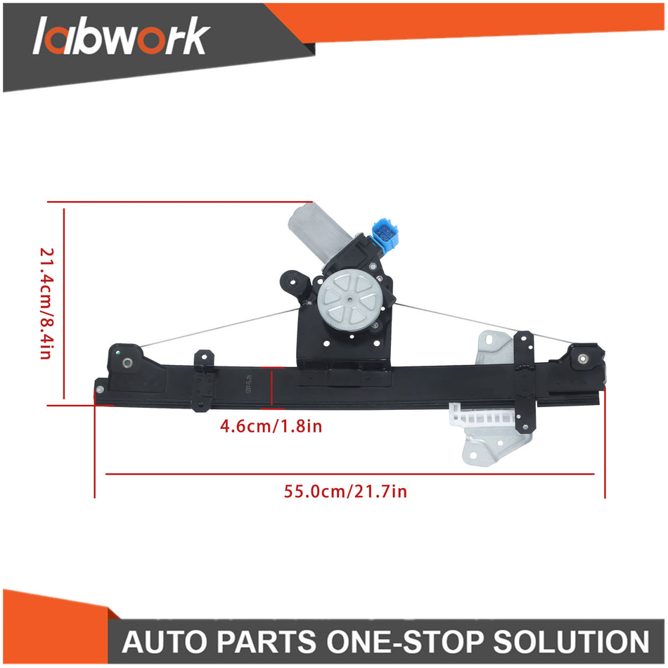 Labwork Power Window Regulator for 2013-2019 Nissan Sentra Front LH w/ Motor