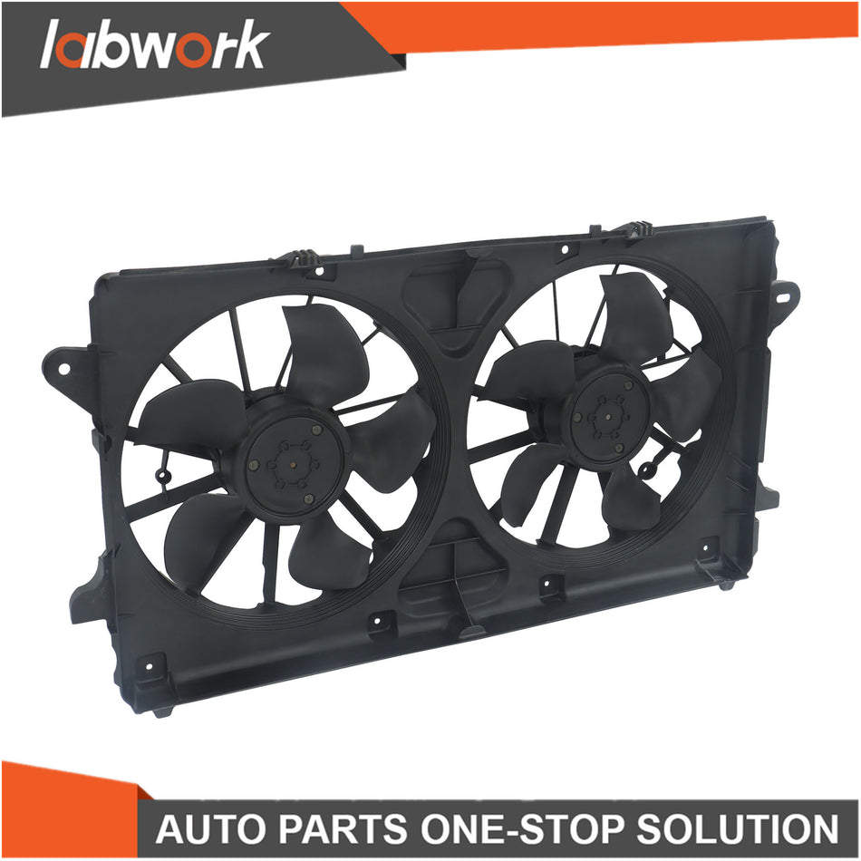 Labwork Radiator Cooling Fan Assembly For Chevy Silverado 1500 Tahoe w/ Motor