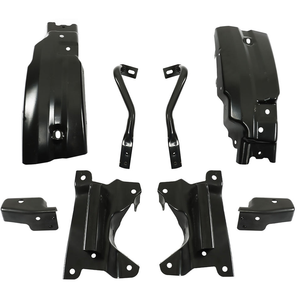 Labwork 8pcs Front Bumper Brace Bracket For Chevy Silverado 1500 2007-2013