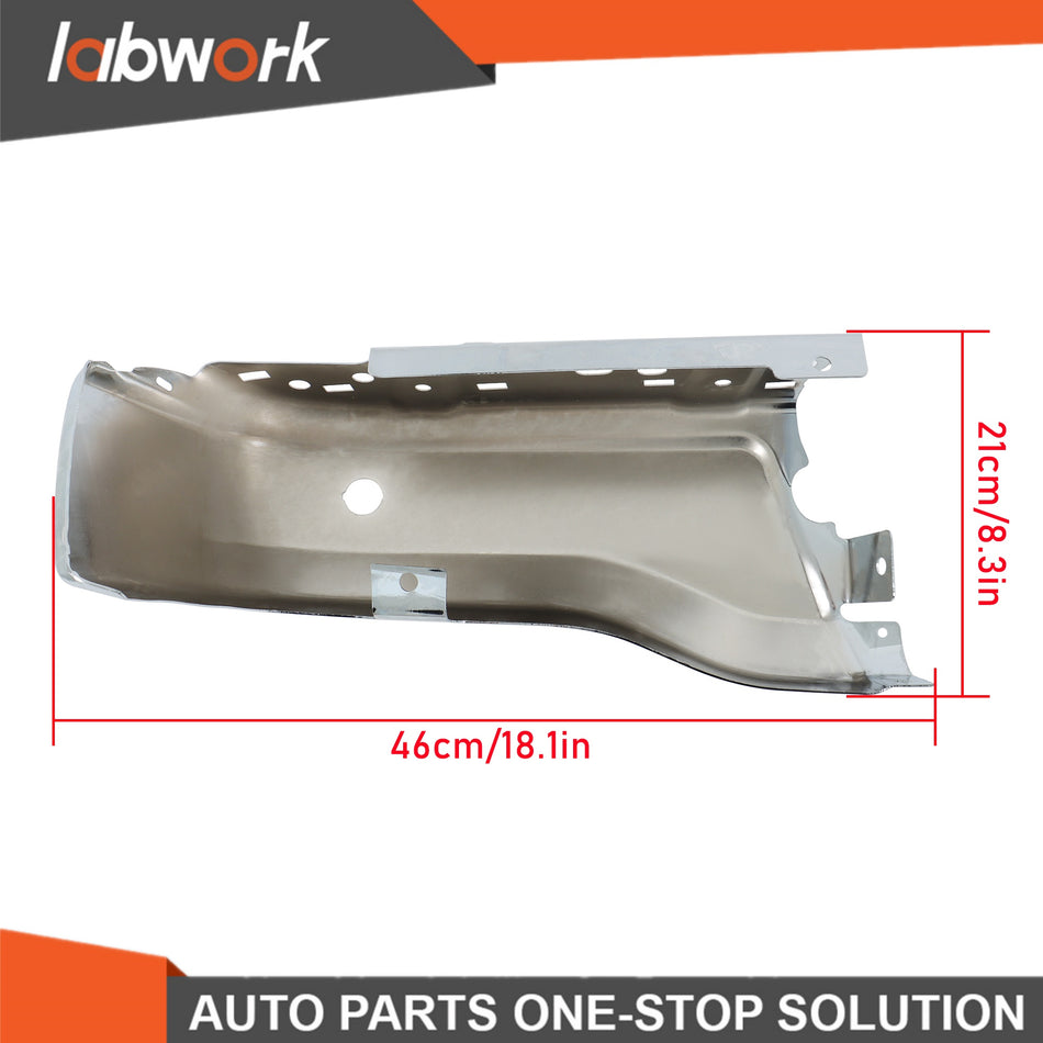 Labwork Rear Right Side Bumper End For Ford Ranger 2019-2023 Chrome With Holes