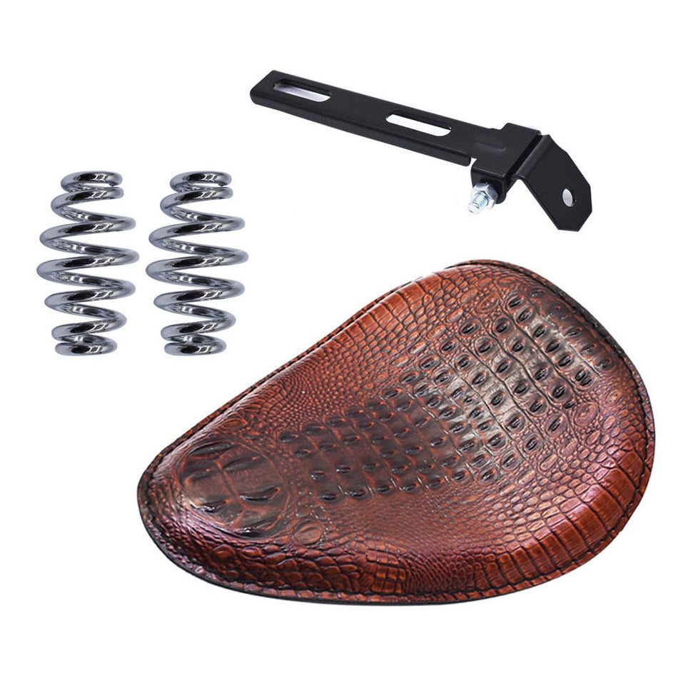 New Motorcycle Soft Leather Seat Spring Solo Bracket For Honda Bobber Chopper