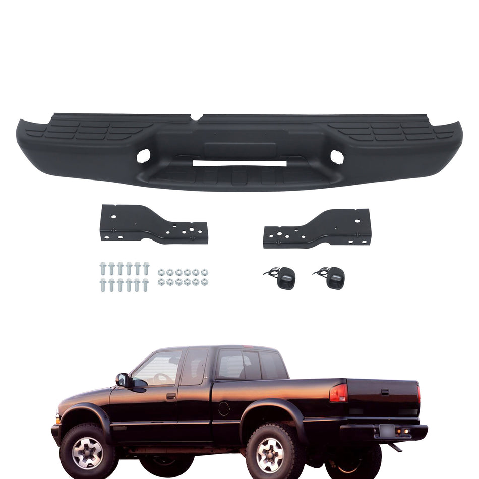 Labwork Rear Bumper Assembly For 1998-2004 Chevrolet S10 GMC Sonoma Fleetside
