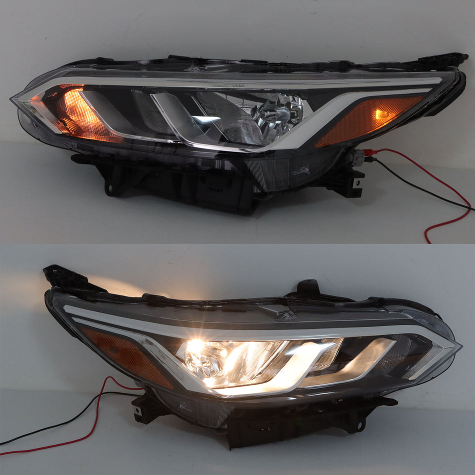 Labwork Left+Right Headlights For 2020-2022 Nissan Sentra S/SV Halogen Headlamps 260606LB0A