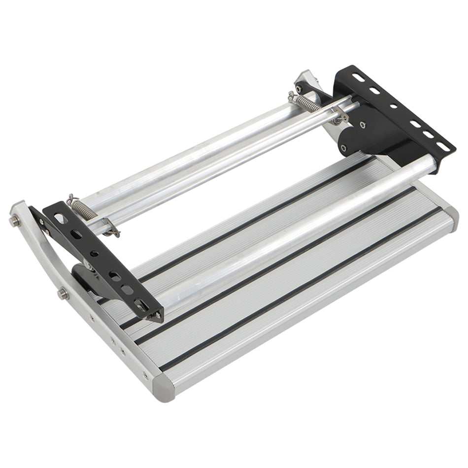 Labwork Aluminum 1 Step Pull Out Retractable Platform Steps Stair Anti-Slip