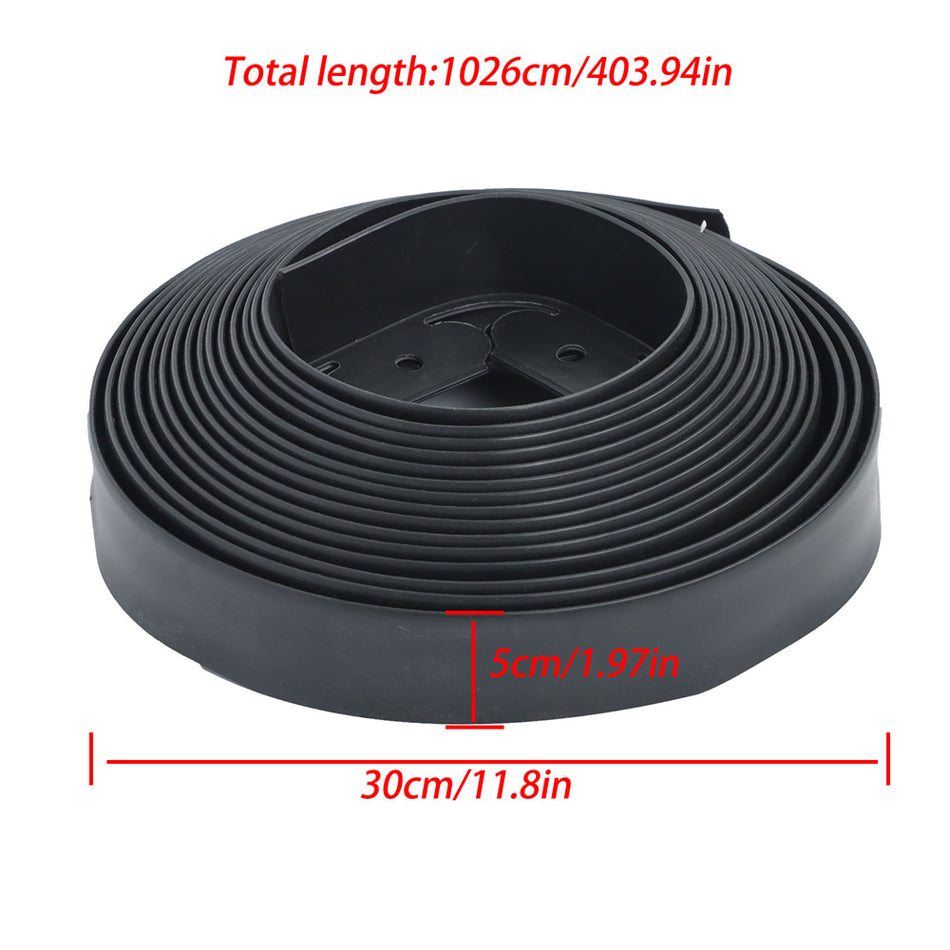 Landscape L-shaped Lawn Garden Edging Kit 40FT Flexible Border Paver & 50 Stakes