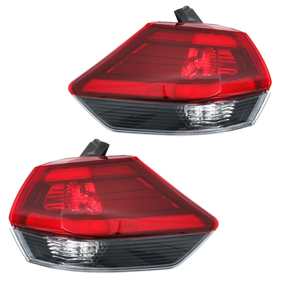 Labwork Left+Right Side Tail Lights For 2017-2019 Nissan Rogue Outer Rear Lamp