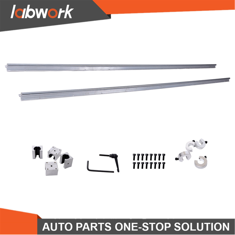 Labwork Complete SBR16 Rail System 2200mm with Limit Collars - DIY CNC Ready