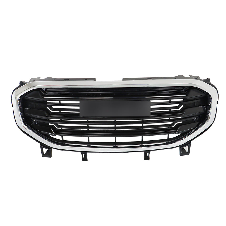 Labwork Front Upper Grille Assembly For GMC Terrain 2018-2021 Chrome Black Grill