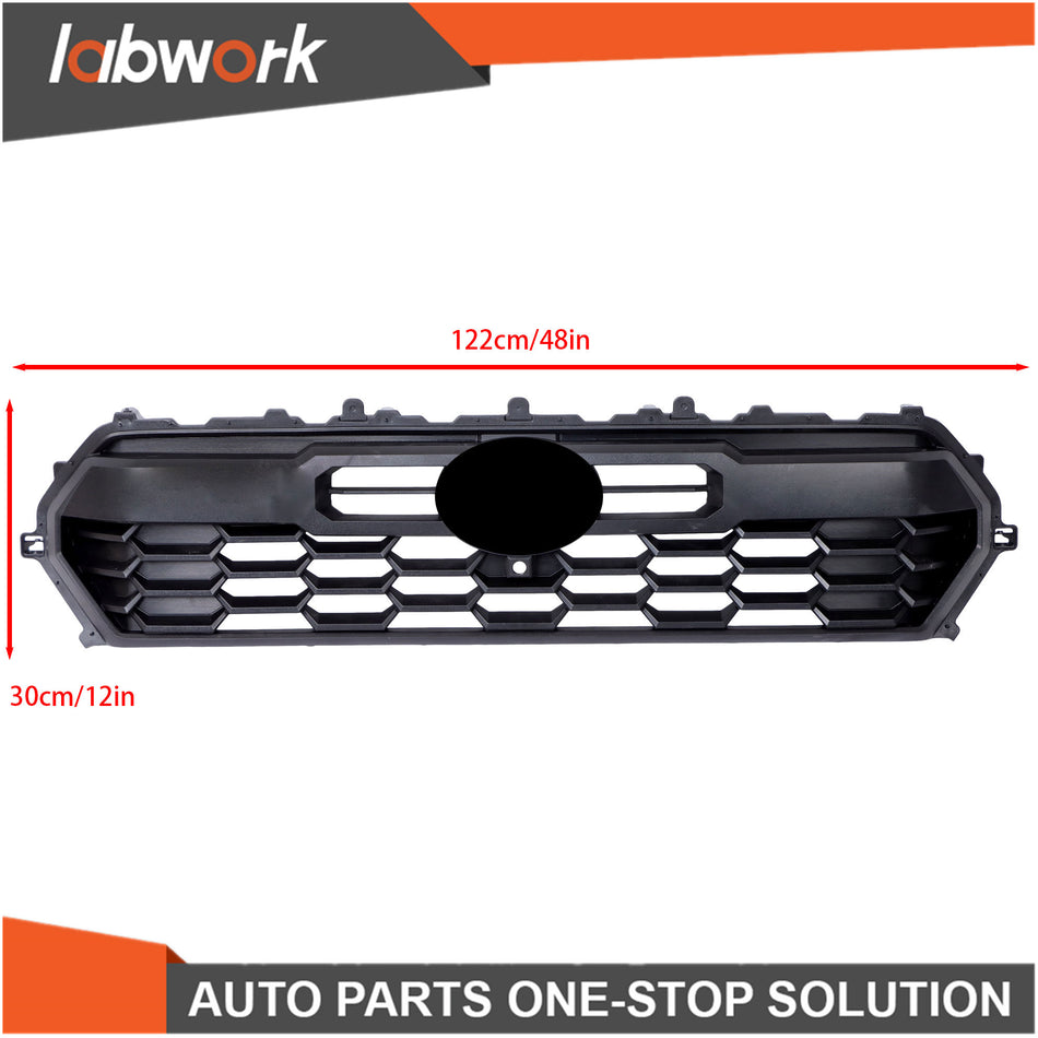 Labwork Front Upper Grille For Toyota Tacoma 2024-2025 Plastic With Camera Hole
