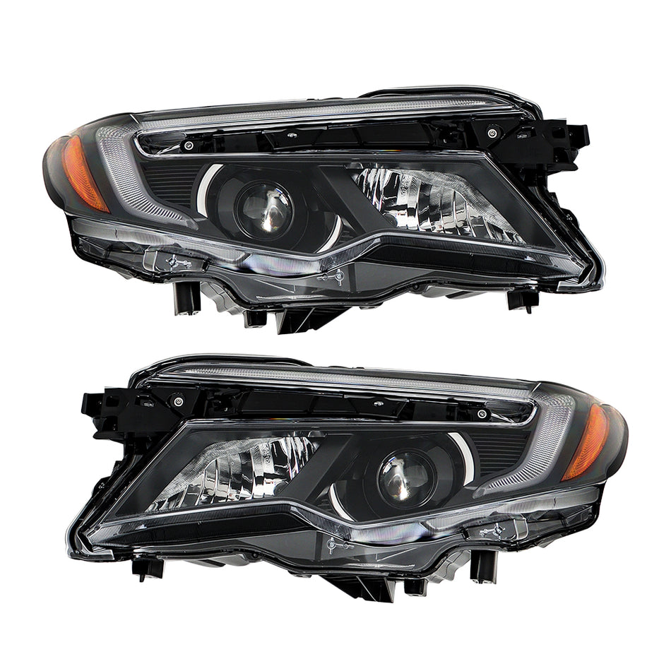 Labwork Left+Right W/DRL Headlight For 2016-18 Honda Pilot/17-20 Ridgeline RTL-T